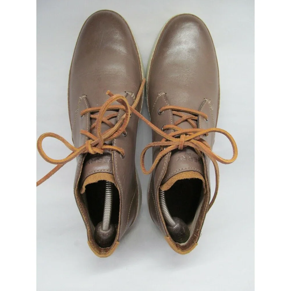 Sperry Top Sider Mens Size 11 M Brown Plain Toe Chukka Lace Up Boots